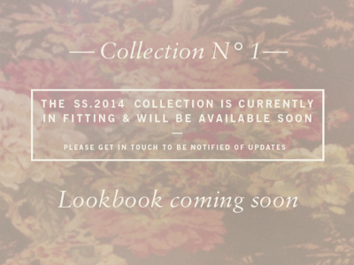 web teaser panel fashion floral lookbook news gothic pattern sabon spring summer typography