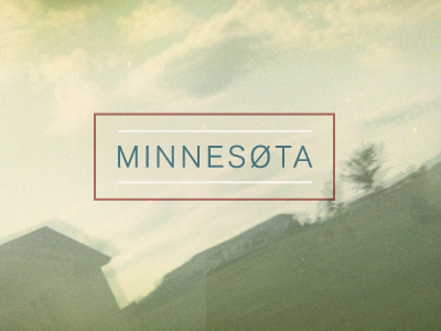 Minnesota/Norway minnesota norway typography