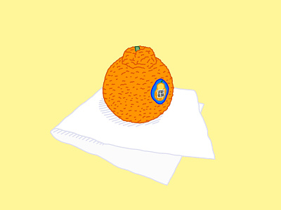 SUMO SZN fruit fruit sticker fruits grocery napkin orange orange logo produce sumo