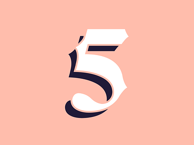 5 36 days of type 36 days of type 5 5 number 5 type typography