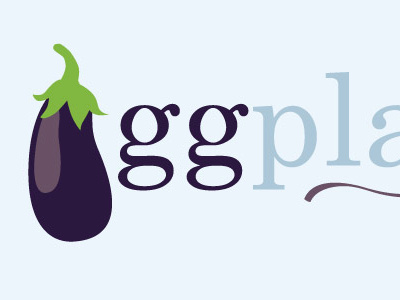 Eggplant Logo 2 simple logo eggs plant eggplant purple