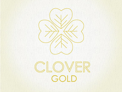 Clover Gold Logo Thumbnail clover gold logo mark simple st.patricks