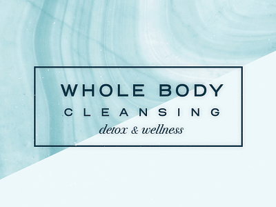 Whole Body Cleansing Text only Logo branding design graphicdesign health logo seagreen wholebody