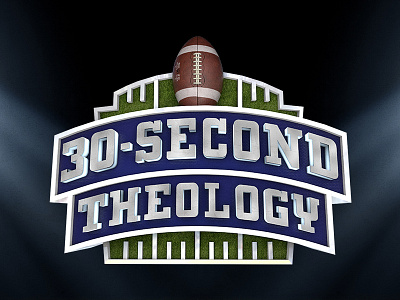 30-Second Theology 3d branding commercials field football logo rebrand sports superbowl theology