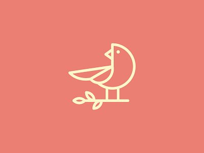 Lil Bird bird icon illustration line logo spring