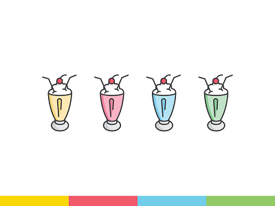 Lil Milkshakes artwork design icon illustration illustration design line logo milkshake vector