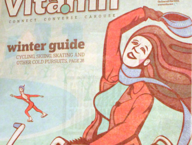 Vita.mn Winter Guide design illustration