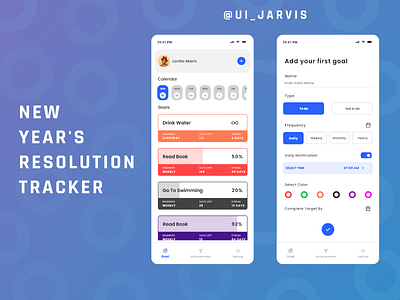 Habit Tracker App UI