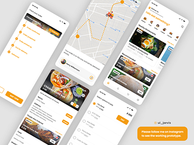 Food Delivery App UI Mockup