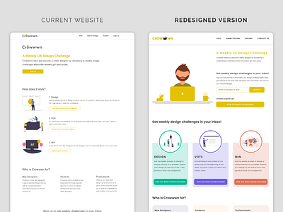 Crowwwn Website Redesigned.