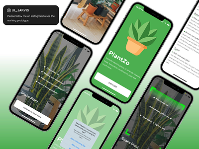 Plants Identifier App UI Concept