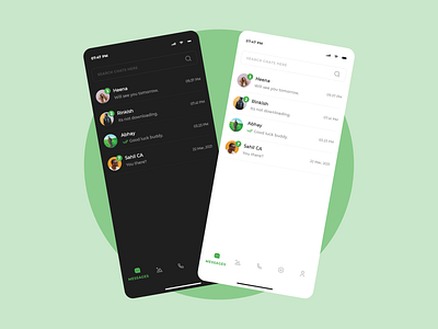 Messaging App UI Concept.