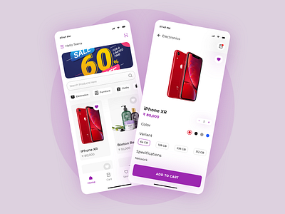 E-Commerce Concept App UI