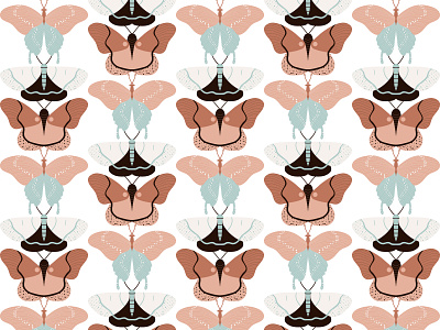 Butterflies Pattern backdrop background banner cover endless illustrator pattern seamless vector wallpaper