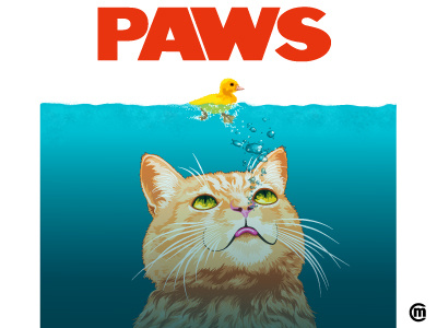 Paws! animals cat design drawing duckling illustration paws shirt vector vectorillustration