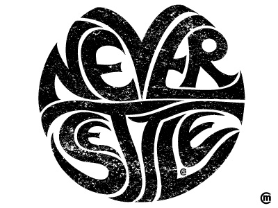 Never Settle. design funny graphic design style typo typography