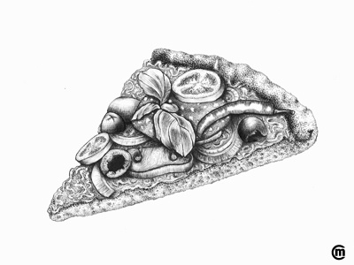 Pizza art brandnew drawing food illustration ink inkpens pizza tasty
