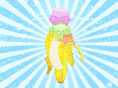 Swirly Banana Icecream