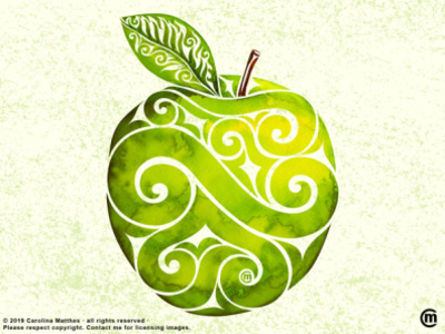 Swirly Apple