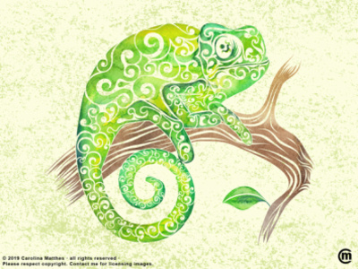 Swirly Chameleon