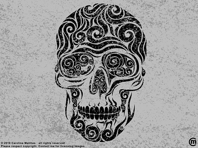 Swirly Skull abstract abstract art abstract design abstract illustration bones dark art digital digital illustration grunge texture halloween halloween design illustration skeleton skull swirly swirly art swirly illustration vector vector illustration