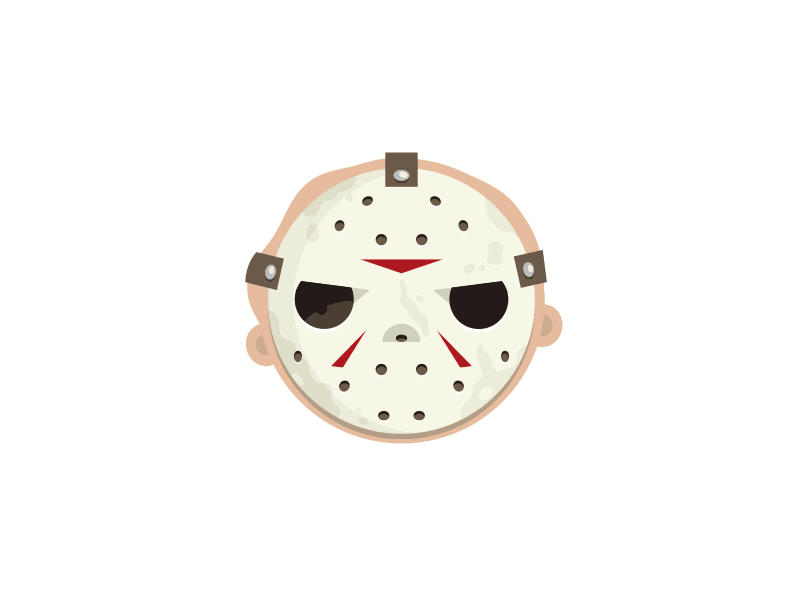 Freaky Friday the 13th fan art friday the 13th horror icon illustration jason voorhees vector