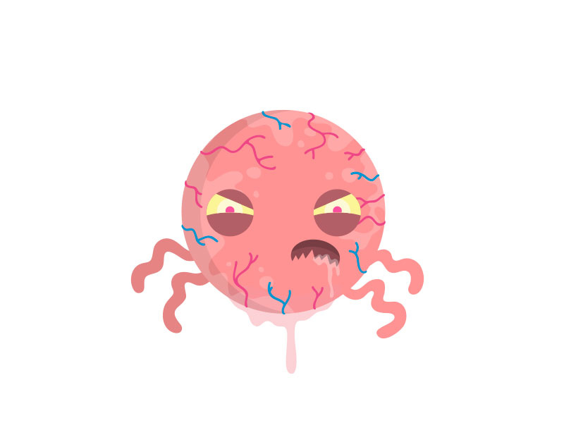 Krang dimension x krang icon utrom turtle power foot clan fan art vector mike katits illustration teenage mutant ninja turtles tmnt