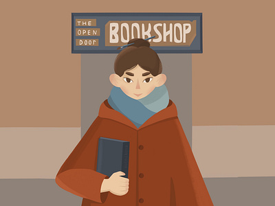 bookshop art design graphic design icon illustration illustrator minimal website