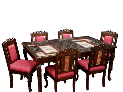 6 Seater Dining Table Set 6 seater dining table dining table 6 seater online dining table designs dining table set handcrafted dining table teak wood dining table wooden dining table