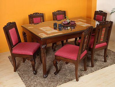Here Are The Teak Wood Dining Table Categories You Must Know 4 seater dining table 6 seater dining table dining table chair teak wood dining table teak wood furniture