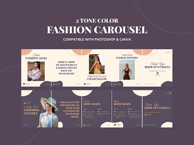 Fashion Instagram Carousel canva carousel design graphic design instagram instagramcarousel photoshop template