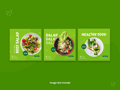 Healthy Food Instagram Feed design feed graphic design instagram instagramfeed photoshop template