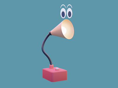 3D Illustration Lamp 3d 3d art app app ui blender branding design illustration lamp logo render ui uiux ux