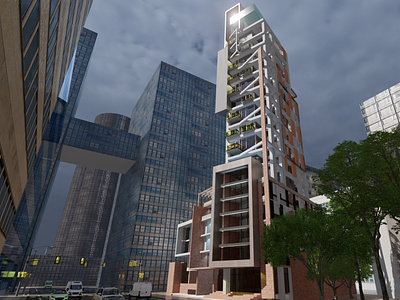 Architectural 3d Render | Mixed-use building | Sketchup-Lumion by ...