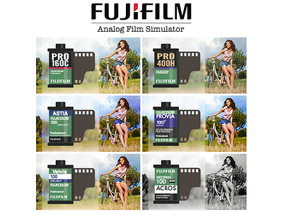 Fujifilm Panel actions filter flat logo menu panel photoshop
