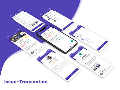 Issue Transaction appinspiration application design concept conceptdesign figma inspiration issuse management management mobile application mobile application design mobileapp task management ui uidaily uidesign uiinspiration uiux