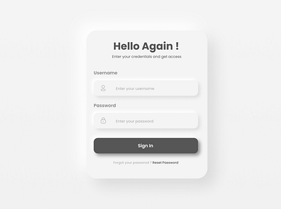 MG Neumorphic Login Page credential credentials login login design login form login page modern design modernism neumorphic neumorphic design register register form ui ui design ui ux ux ux design website website login