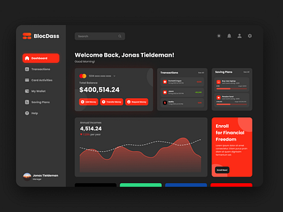 BlocDass Dashboard: Finance Dashboard