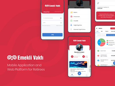 Koç Emekli Vakfı - Mobile Application&Web Platform for Retirees android app creative design desktop flat flutter ios mobile platform retired ui ux