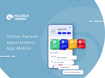 Koç Sağlık Yanımda - Online Patient Appointment App Mobile android app creative doctors flat ios mobile online patient ui ux