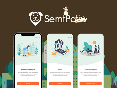 Semtpati Mobile App Design android app creative design flat graphic ios mobile pets petshop petstore ui ux