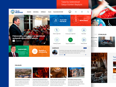 Talas Municipality Web Interface Design