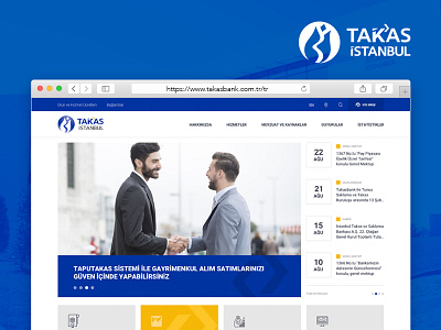 Takasbank Web Interface Design