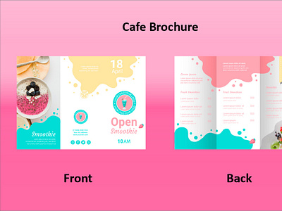 Opening Cafe Brochure Template brochure design for coffee shop printable opening cafe brochure
