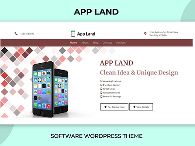 App Land Software Template app app landing app landing page app landing template app store app template app website clean app landing creative app landing page landing page launch mobile app landing page parallax simple app landing