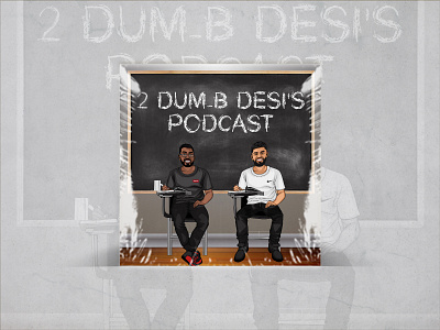 2 Dum_B Desi's Podcast album art album artwork album cover animation artwork branding design icon illustration logo mixtape podcast podcast art podcast logo typography