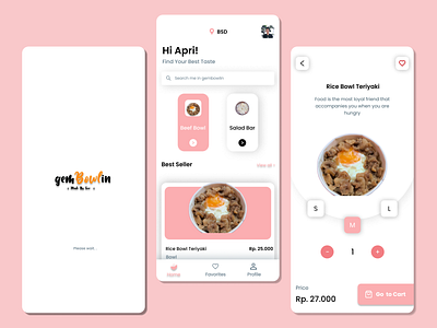 Food UI Gembowlin branding design figma food ui ui ui design uiux