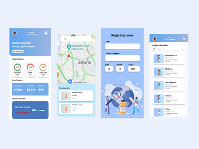 Ui Vaccine app