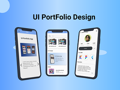 Ui Portfolio Mobile animation graphic design logo ui uidesign uiinspiration ux