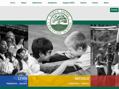 North Shore Christian School Homepage children christian school community education north shore ma private school web design